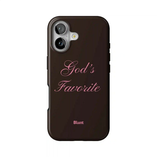 Gods Favorite Brown iPhone Case