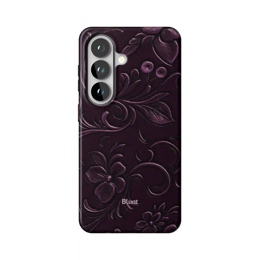 Plum Tooled Leather Samsung Case