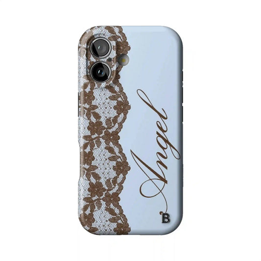 Blue Lace Angel Statement iPhone Case