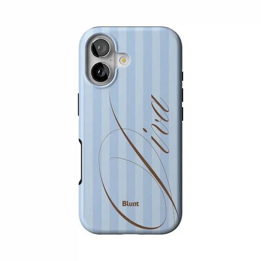 Blue Retro Diva iPhone Case