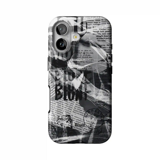 Black Love Letter iPhone Case