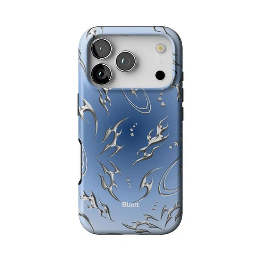 Blue Cyber iPhone Case