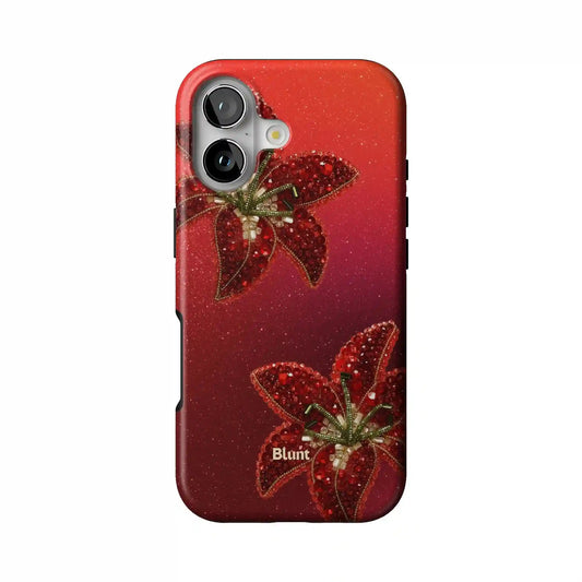 Scarlet Petals iPhone Case