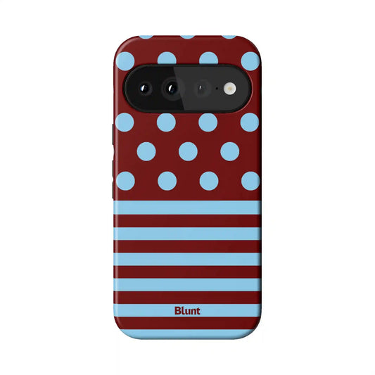 Cherry Blue Pixel Case