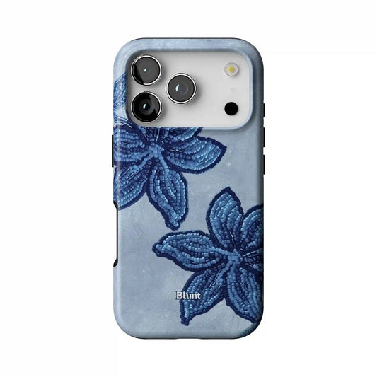 Blue Blush Orchid iPhone Case