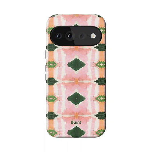 Rose Quartz Grid Pixel Case