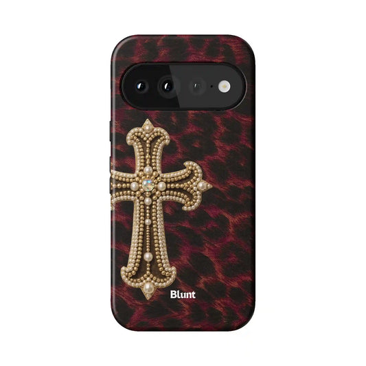 Red Saint Bling Pixel Case