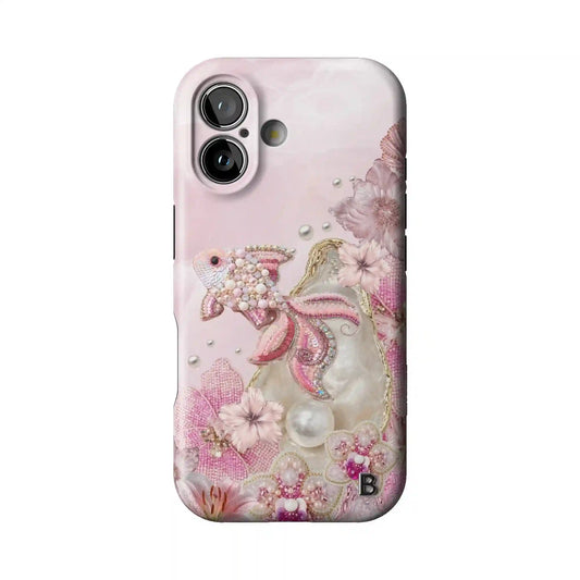 Blush Cove Statement iPhone Case