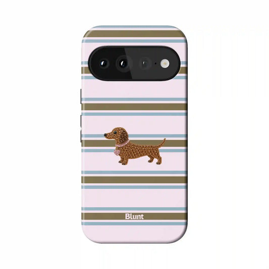 Strawberry Doxie Pixel Case