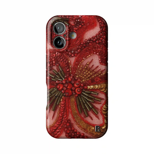Crimson Statement iPhone Case