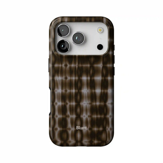 Brown Ripple iPhone Case