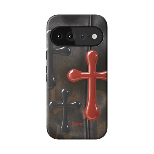 Crossed Leather Pixel Case