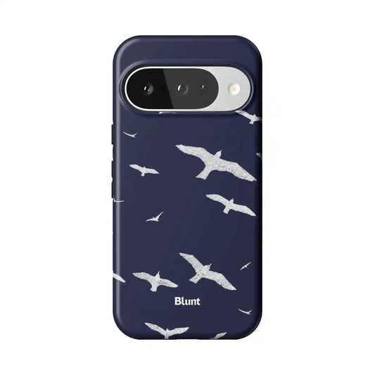 Navy Drift Pixel Case
