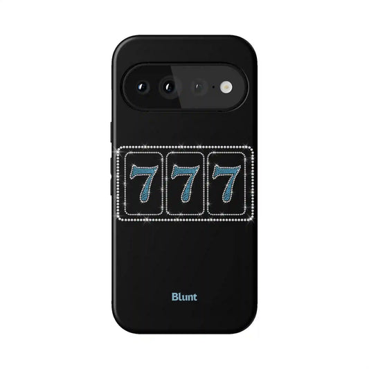 Blue Lucky 777 Pixel Case