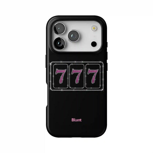 Pink Lucky 777 iPhone Case