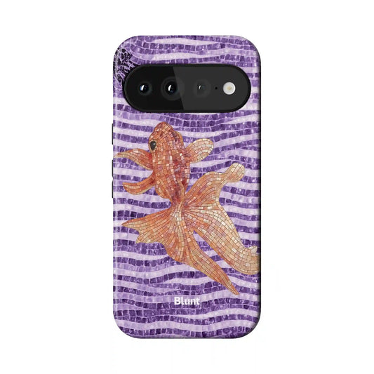 Purple Koi Pixel Case