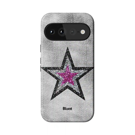 Silver Starwash Pixel Case