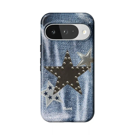 Denim Starstud Pixel Case