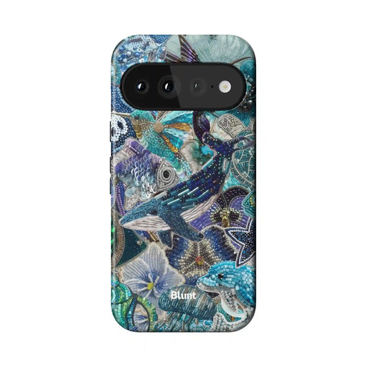 Blue Crush Pixel Case