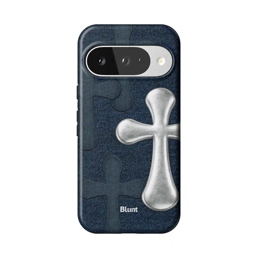 Silver Patch Pixel Case