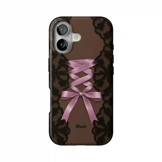 Brown Corset iPhone Case