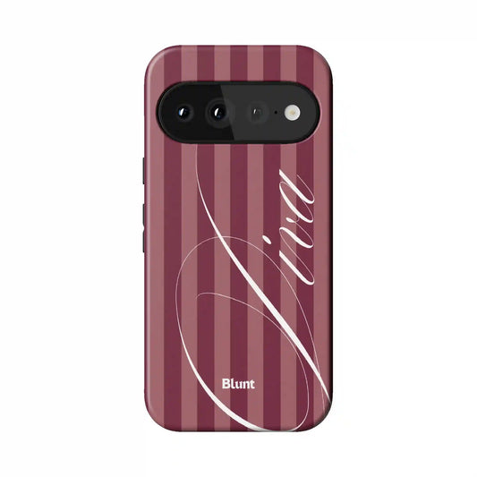Maroon Retro Diva Pixel Case