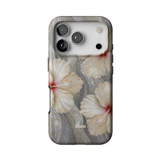 Silver Fleur iPhone Case