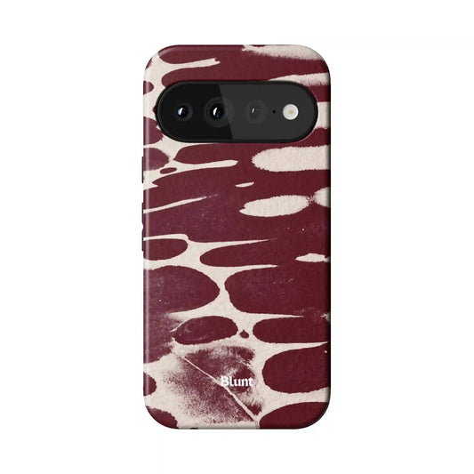 Crimson Noir Abstract Pixel Case