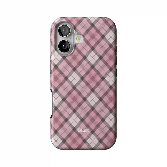 Pink Plaid iPhone Case