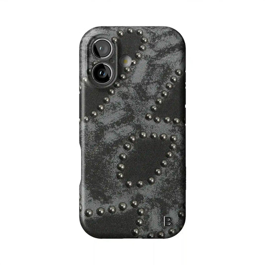 Studded Noir Statement iPhone Case