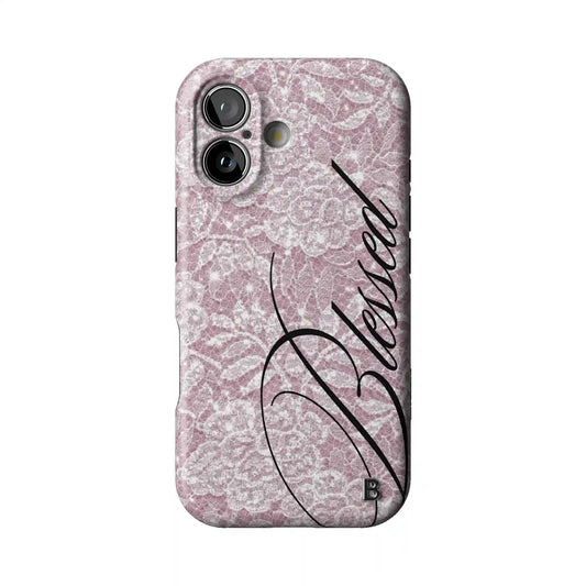 Blessed Lace Statement iPhone Case