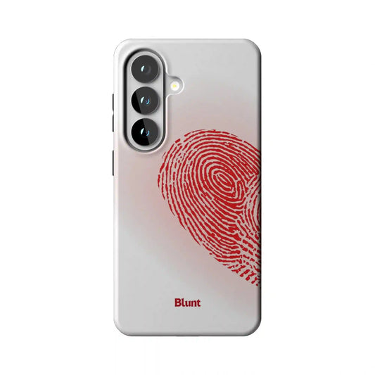 Heart Print White Samsung Case