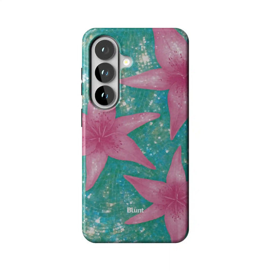 Turquoise Solar Lily Samsung Case