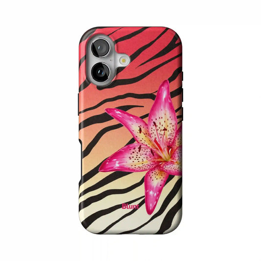 Striped Lilly iPhone Case