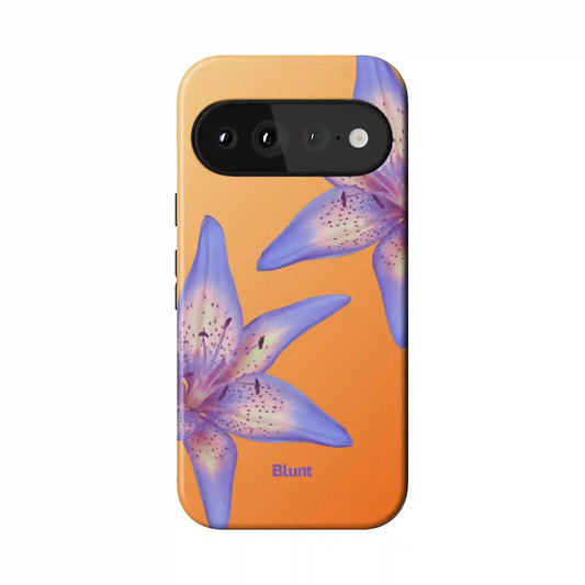 Sunset Hibiscus Pixel Case