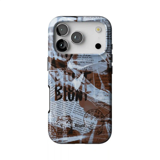 Blue Love Letter iPhone Case