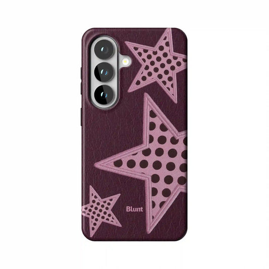 Plum Polka Star Samsung Case