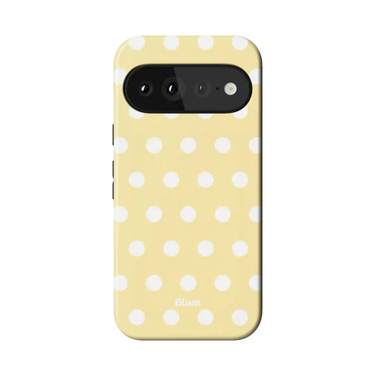 Butter Cream Polka Pixel Case