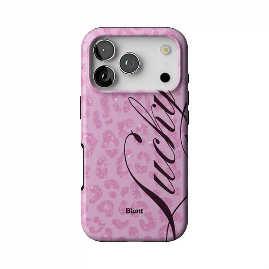 Pink Cheetah Lucky iPhone Case