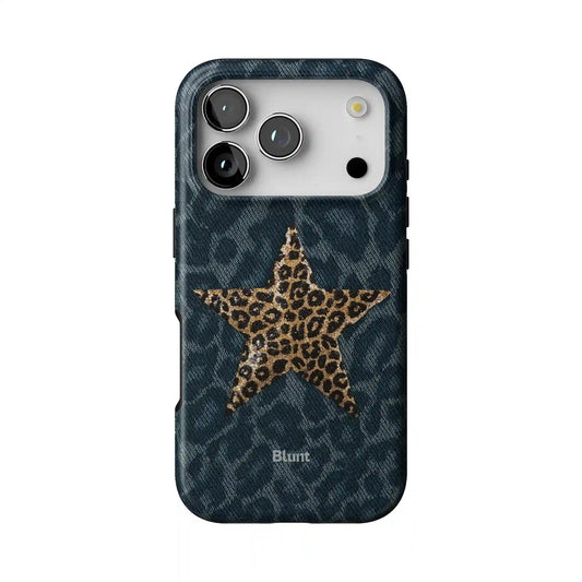 Denim Cheetah iPhone Case