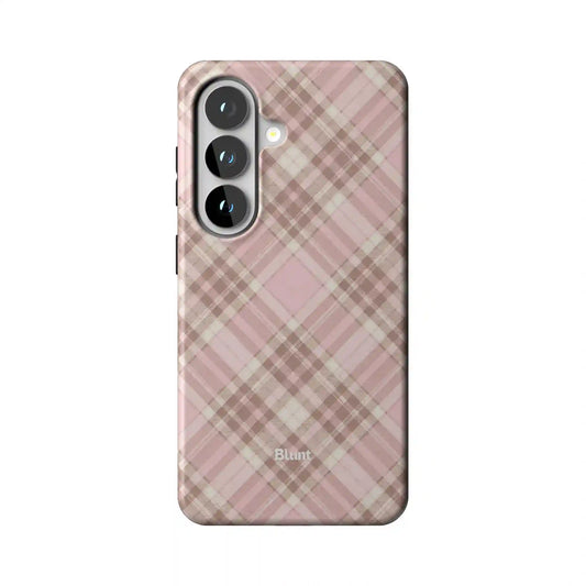 Blush Plaid Samsung Case