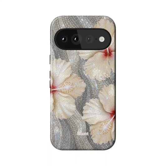 Silver Fleur Pixel Case
