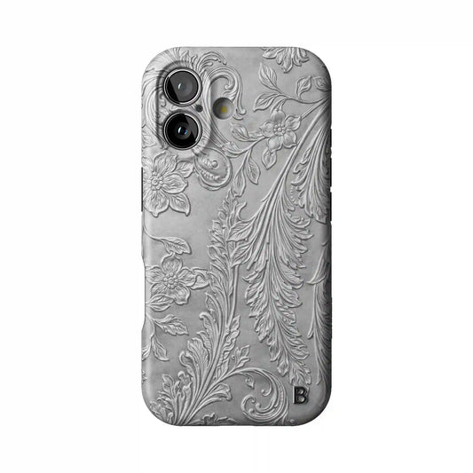 Tooled Silver Statement iPhone Case