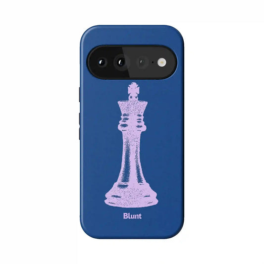 Royal Blue King Pixel Case
