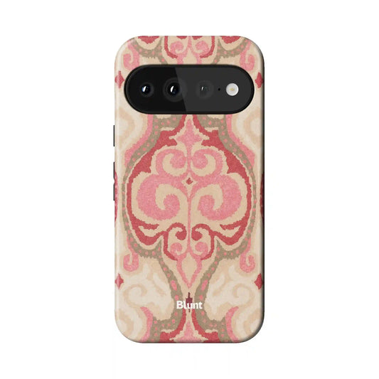 Blush Damask Pixel Case