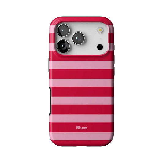 Cherry Stripe iPhone Case