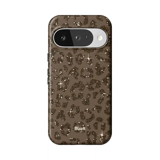 Brown Cheetah Print Pixel Case