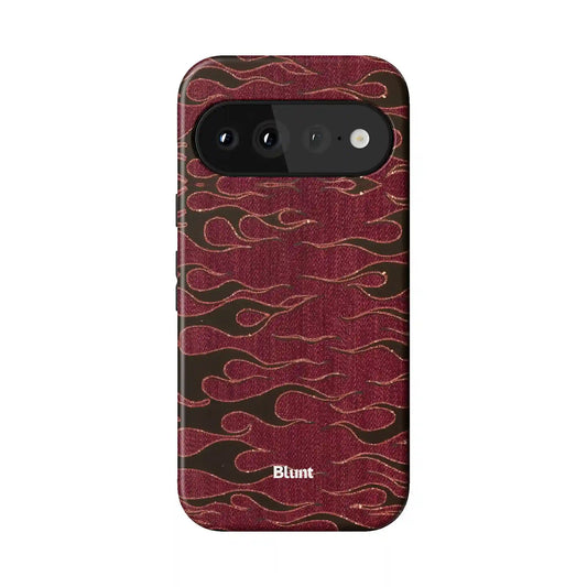 Crimson Fire Pixel Case
