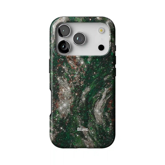 Green Midnight Marble iPhone Case