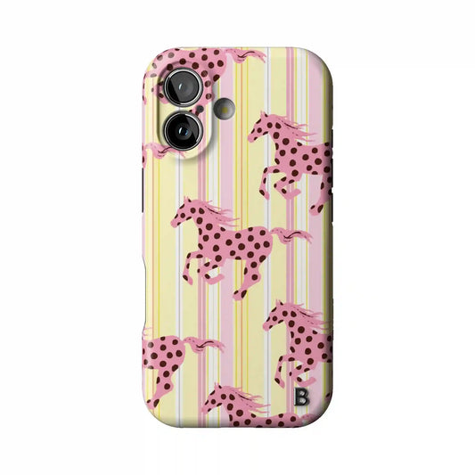 Stripe Polka Gallops Statement iPhone Case